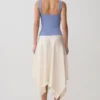 Top senza maniche Aisling a scollo quadrato a costine – Blu fiordaliso Top senza maniche Aisling a scollo quadrato a costine – Blu fiordaliso
