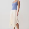 Top senza maniche Aisling a scollo quadrato a costine – Blu fiordaliso Top senza maniche Aisling a scollo quadrato a costine – Blu fiordaliso