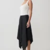 Top senza maniche Aisling con scollo quadrato a costine – Avorio Top senza maniche Aisling con scollo quadrato a costine – Avorio