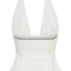 Top senza maniche con scollo all’americana River – Bianco Top senza maniche con scollo all’americana River – Bianco