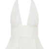 Top senza maniche con scollo all’americana River – Bianco Top senza maniche con scollo all’americana River – Bianco