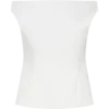 Top senza maniche con spalle scoperte e bottoni Billie – Bianco Top senza maniche con spalle scoperte e bottoni Billie – Bianco
