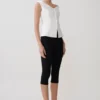 Top senza maniche con spalle scoperte e bottoni Billie – Bianco Top senza maniche con spalle scoperte e bottoni Billie – Bianco