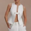 Top senza maniche in cotone Aldea – Bianco Top senza maniche in cotone Aldea – Bianco