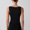 Top senza maniche Millie Twist – Nero Top senza maniche Millie Twist – Nero