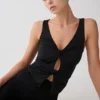 Top senza maniche Millie Twist – Nero Top senza maniche Millie Twist – Nero