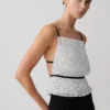 Top senza maniche plissettato Lilou – A pois Top senza maniche plissettato Lilou – A pois