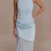 Top senza maniche Portia in scuba – Azzurro