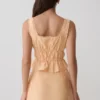 Top senza maniche ricamato Vivian – Arancione Top senza maniche ricamato Vivian – Arancione