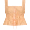 Top senza maniche ricamato Vivian – Arancione Top senza maniche ricamato Vivian – Arancione