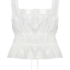 Top senza maniche ricamato Vivian – Bianco Top senza maniche ricamato Vivian – Bianco