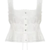 Top senza maniche ricamato Vivian – Bianco Top senza maniche ricamato Vivian – Bianco