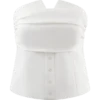 Top senza spalline in cotone Zillah – Bianco Top senza spalline in cotone Zillah – Bianco