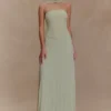 Vestito lungo con sciarpa in chiffon Caira – Salvia Vestito lungo con sciarpa in chiffon Caira – Salvia