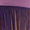 Vestito lungo in maglia a fascia con frange Koah – Viola