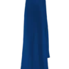 Vestito lungo in raso e chiffon Carah – Cobalto