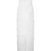 Vestito lungo senza spalline con decorazioni Gemma – Avorio Vestito lungo senza spalline con decorazioni Gemma – Avorio