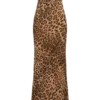 Vestito lungo senza spalline in chiffon Breanna – Stampa leopardata Vestito lungo senza spalline in chiffon Breanna – Stampa leopardata