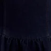 Vestito midi con scollo all’americana in Denim Caroline – Blu indaco Vestito midi con scollo all’americana in Denim Caroline – Blu indaco