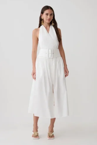 Vestito midi in cotone multiuso Emery – Bianco Vestito midi in cotone multiuso Emery – Bianco