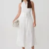 Vestito midi in cotone multiuso Emery – Bianco Vestito midi in cotone multiuso Emery – Bianco