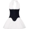 Vestito mini in cotone Denim Merlyn – Blu indaco Vestito mini in cotone Denim Merlyn – Blu indaco