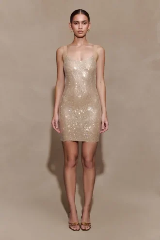 vestito mini jasmyn con hotfix e schiena in rete nude 1 330x495 - Vestito mini Jasmyn con hotfix e schiena in rete - Nude